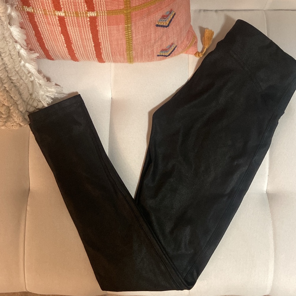 Faux leather leggings